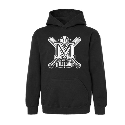 Premium hoodie YOUTH BLACK with custom name